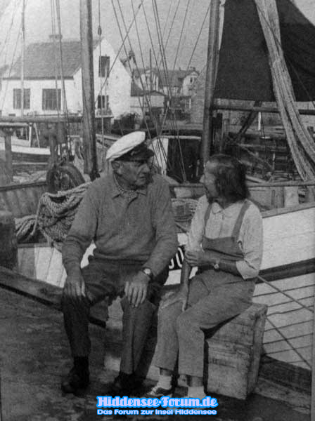 Gret Pallucca und Ernst Thürke am Hafen