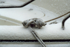 Ostern 2008 - Schneetreiben am Nachmittag.
