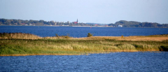 Blick  nach Schaprode (Rügen)