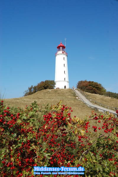 Leuchtturm im Herbst