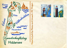 Ersttagsbrief Landschaftstage Hiddensee 1988