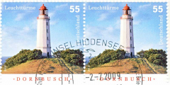 Briefmarke Leuchtturm Dornbusch Leuchtturmtage 2009