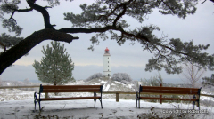Wintermärchen am Leuchtturm Dornbusch am 8 Dezember