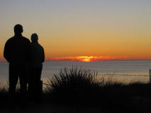 Sonnenuntergang in Vitte im Juni 2010