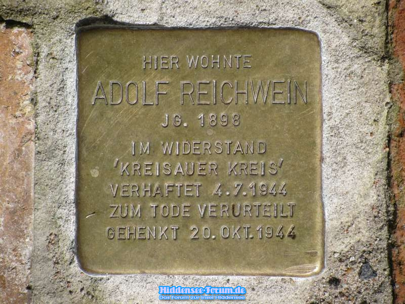 Stolperstein von Adolf Reichwein