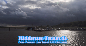 Dunkle Wolken über Hiddensee...