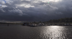 Dunkle Wolken über Hiddensee...