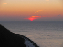 Sonnenuntergang Steilküste