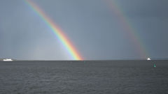 Regenbogen am Vitter Hafen
