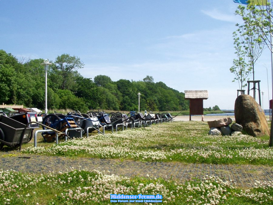 "Parkplatz" am neuen Wetterstudio in Kloster