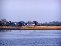 Blick zur Fährinsel